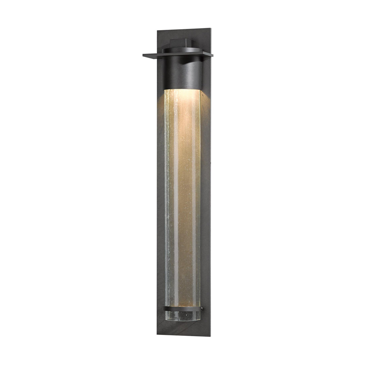Hubbardton Forge 2010 Coastal Dark Smoke Seeded Clear Glass (II) Airis Large Dark Sky Friendly Outdoor Sconce