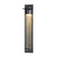Hubbardton Forge 2010 Coastal Dark Smoke Seeded Clear Glass (II) Airis Large Dark Sky Friendly Outdoor Sconce