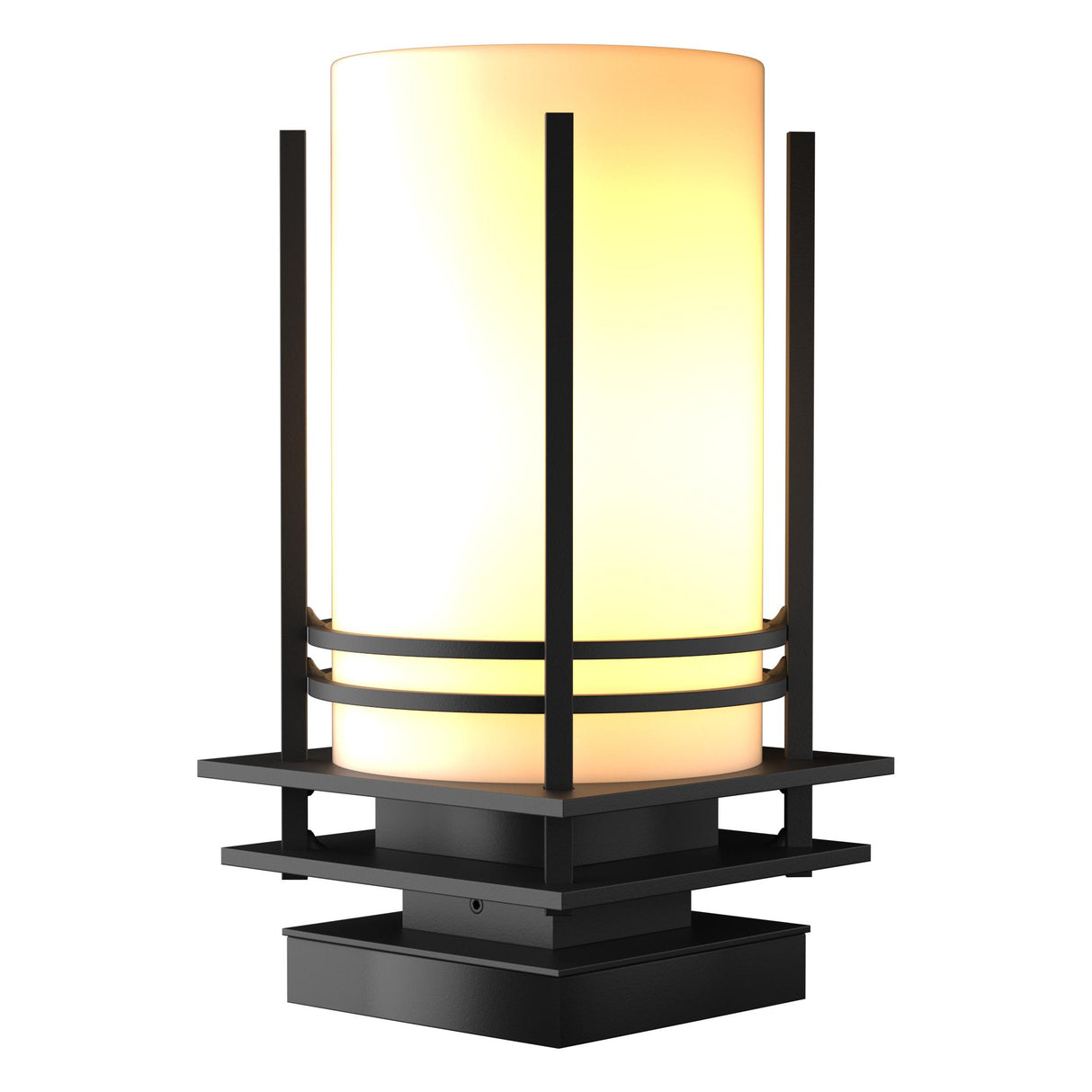 Hubbardton Forge 2003 Coastal Black Opal Glass (GG) Banded Outdoor Pier Mount