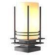 Hubbardton Forge 2003 Coastal Burnished Steel Opal Glass (GG) Banded Outdoor Pier Mount