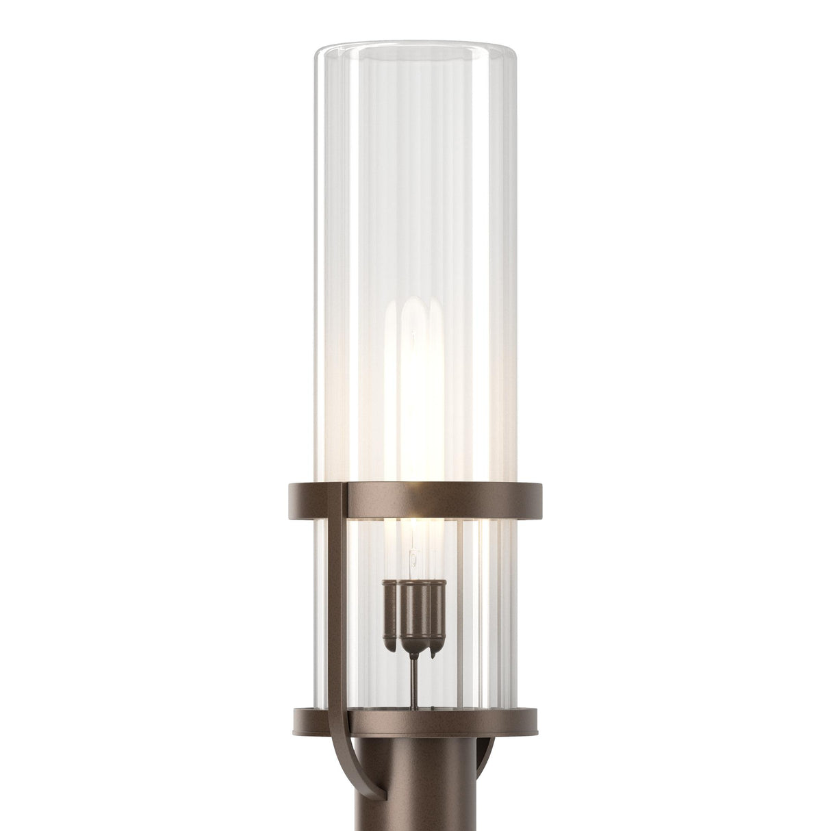 Hubbardton Forge 2023 Coastal Bronze Clear Glass (ZM) Alcove Outdoor Post Light