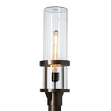 Hubbardton Forge 2023 Coastal Bronze Clear Glass (ZM) Alcove Outdoor Post Light