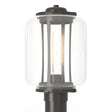 Hubbardton Forge 2022 Coastal Oil Rubbed Bronze Clear Glass (ZM) Fairwinds Outdoor Post Light
