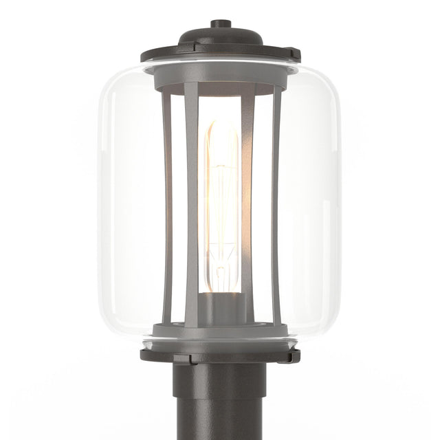 Hubbardton Forge 2022 Coastal Oil Rubbed Bronze Clear Glass (ZM) Fairwinds Outdoor Post Light
