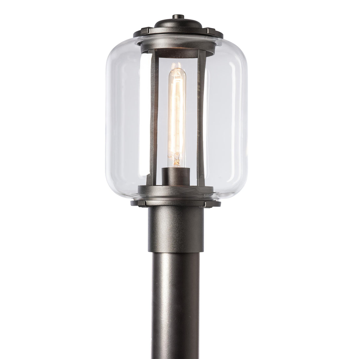 Hubbardton Forge 2022 Coastal Oil Rubbed Bronze Clear Glass (ZM) Fairwinds Outdoor Post Light