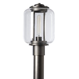 Hubbardton Forge 2022 Coastal Oil Rubbed Bronze Clear Glass (ZM) Fairwinds Outdoor Post Light