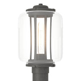 Hubbardton Forge 2022 Coastal Natural Iron Clear Glass (ZM) Fairwinds Outdoor Post Light