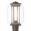 Hubbardton Forge 2022 Coastal Bronze Clear Glass (ZM) Fairwinds Outdoor Post Light