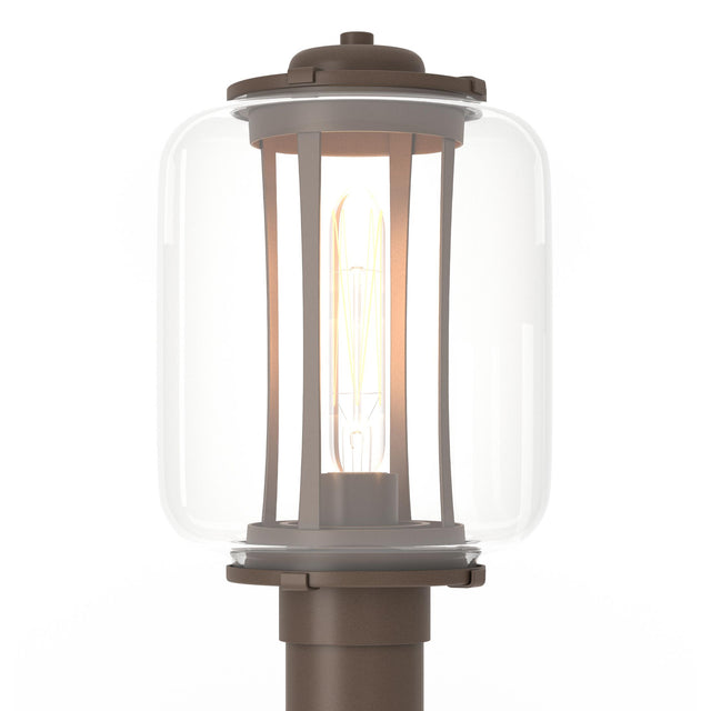 Hubbardton Forge 2022 Coastal Bronze Clear Glass (ZM) Fairwinds Outdoor Post Light