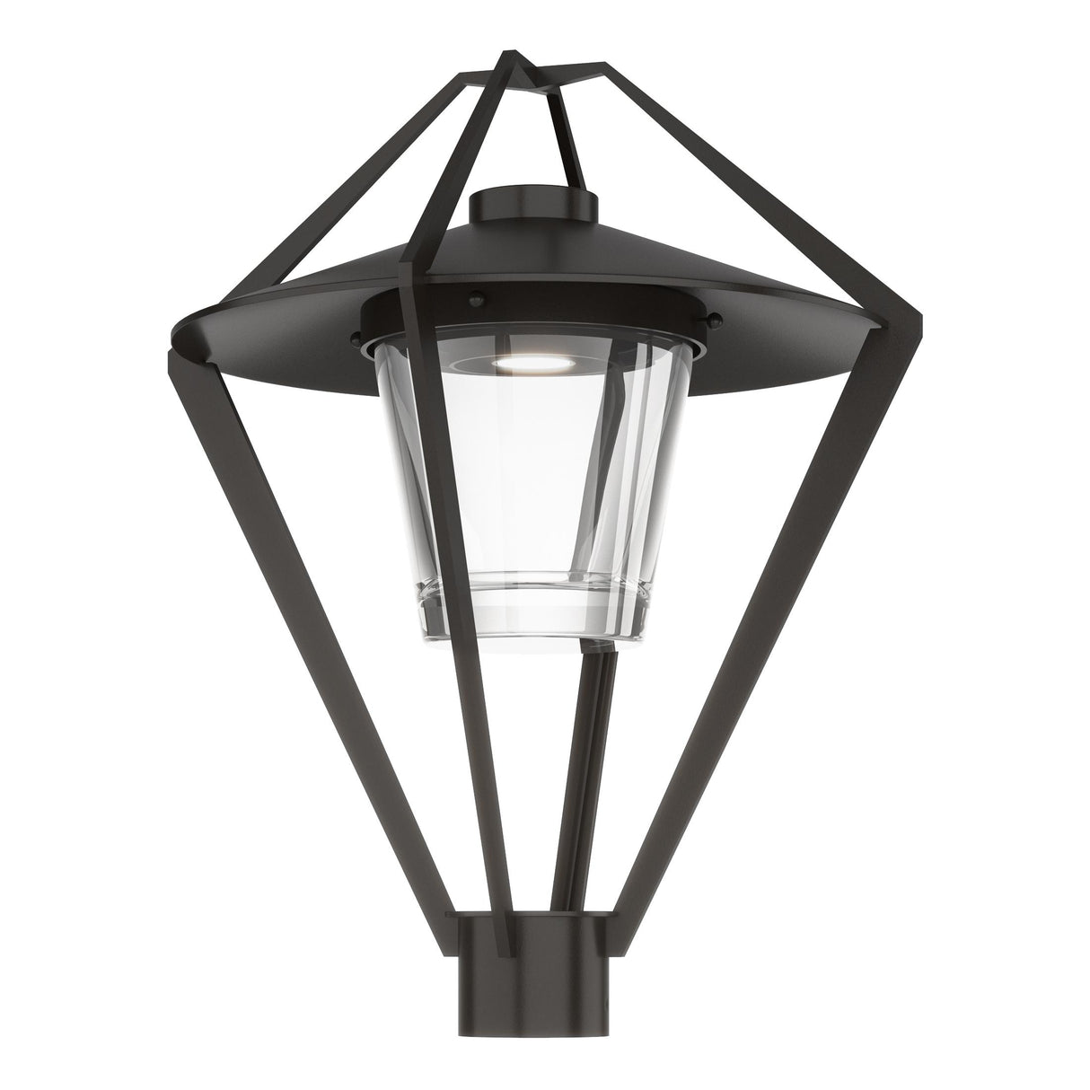Hubbardton Forge 2022 Coastal Oil Rubbed Bronze Clear Glass (ZM) Stellar Post Light