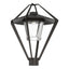 Hubbardton Forge 2022 Coastal Oil Rubbed Bronze Clear Glass (ZM) Stellar Post Light