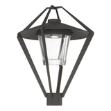 Hubbardton Forge 2022 Coastal Natural Iron Clear Glass (ZM) Stellar Post Light