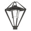 Hubbardton Forge 2022 Coastal Natural Iron Clear Glass (ZM) Stellar Post Light