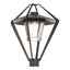 Hubbardton Forge 2022 Coastal Bronze Clear Glass (ZM) Stellar Post Light