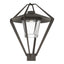 Hubbardton Forge 2022 Coastal Dark Smoke Clear Glass (ZM) Stellar Post Light