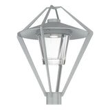 Hubbardton Forge 2022 Coastal Burnished Steel Clear Glass (ZM) Stellar Post Light