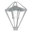 Hubbardton Forge 2022 Coastal Burnished Steel Clear Glass (ZM) Stellar Post Light