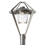 Hubbardton Forge 2022 Coastal Burnished Steel Clear Glass (ZM) Stellar Post Light