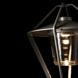 Hubbardton Forge 2022 Coastal Burnished Steel Clear Glass (ZM) Stellar Post Light