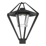 Hubbardton Forge 2022 Coastal Black Clear Glass (ZM) Stellar Post Light