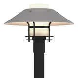 Hubbardton Forge 2021 Coastal Black Coastal Burnished Steel Opal Glass (GG) Henry Outdoor Post Light