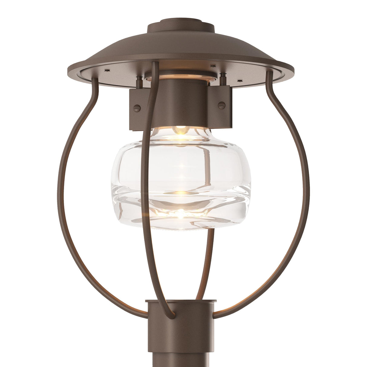 Hubbardton Forge 2022 Coastal Bronze Clear Glass (ZM) Mason Post Light