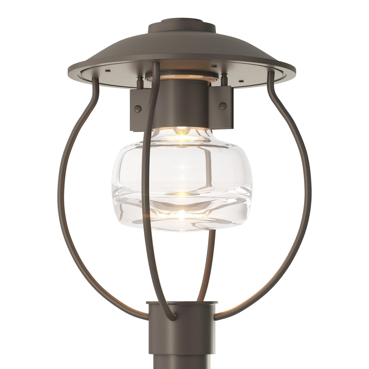 Hubbardton Forge 2022 Coastal Dark Smoke Clear Glass (ZM) Mason Post Light