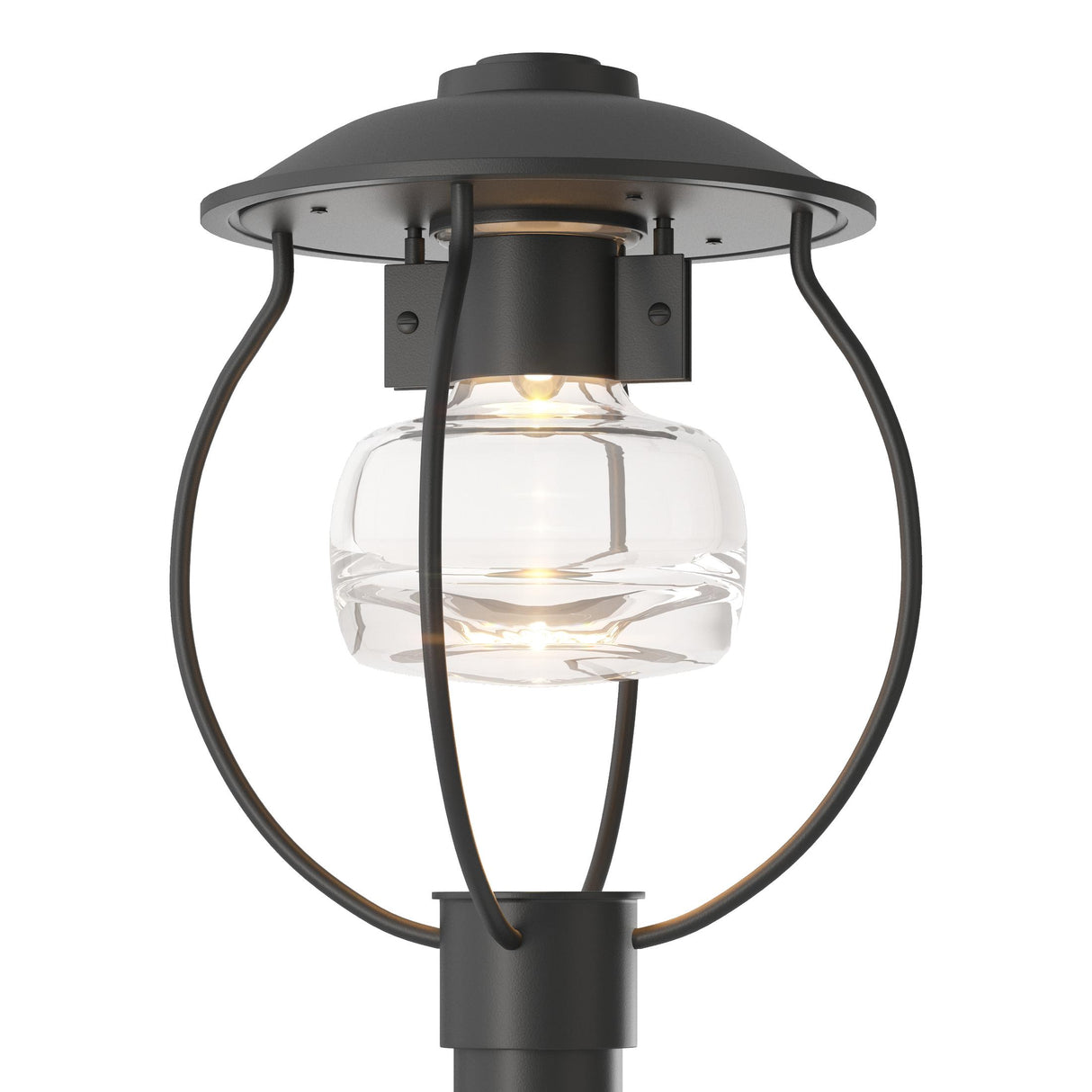 Hubbardton Forge 2022 Coastal Black Clear Glass (ZM) Mason Post Light