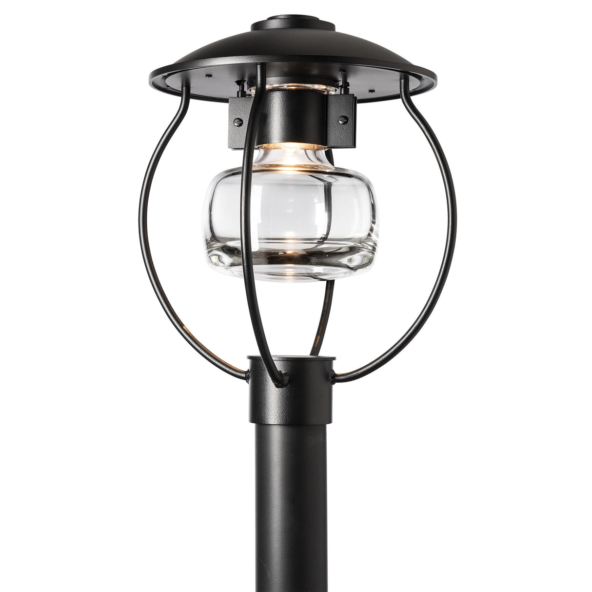Hubbardton Forge 2022 Coastal Black Clear Glass (ZM) Mason Post Light
