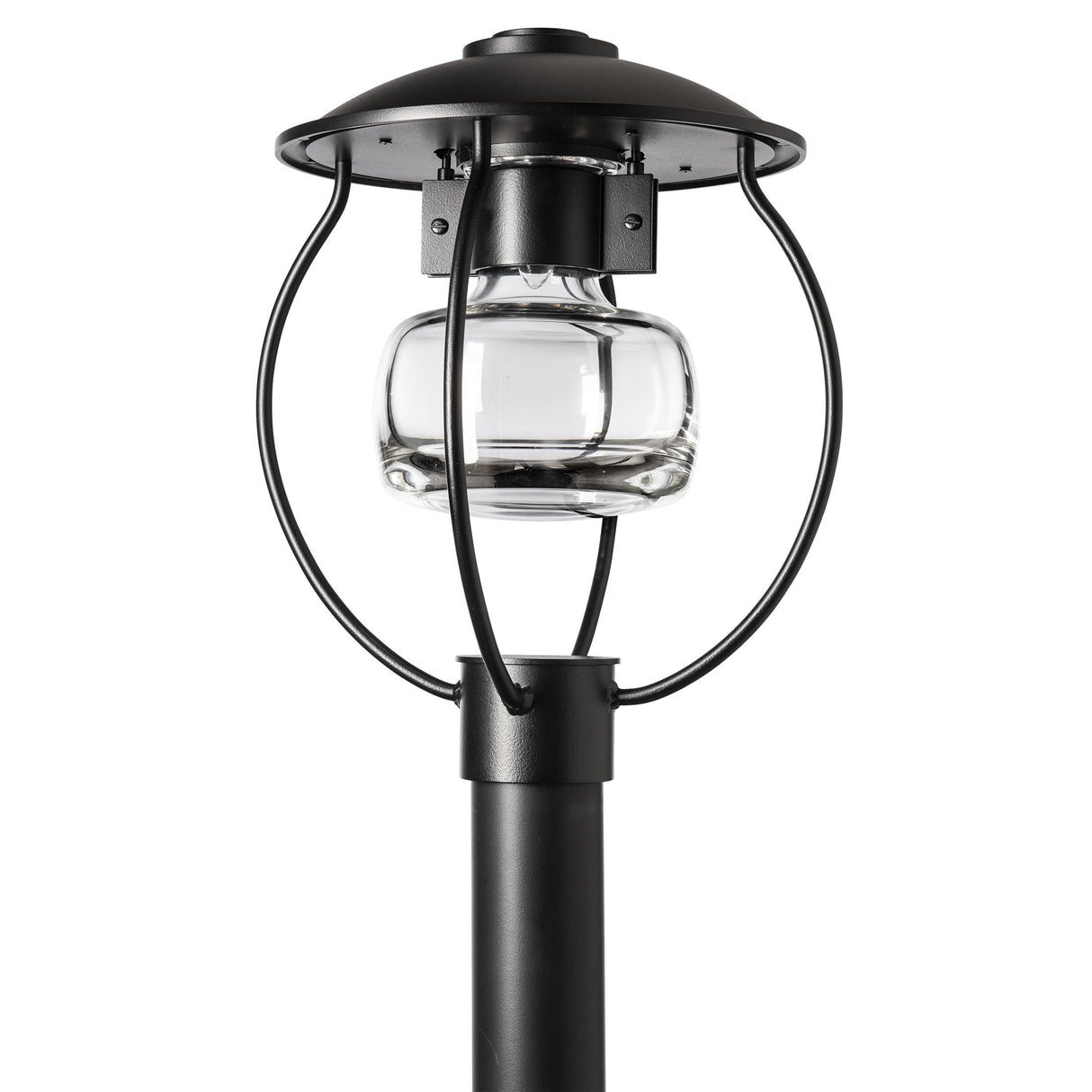 Hubbardton Forge 2022 Coastal Black Clear Glass (ZM) Mason Post Light