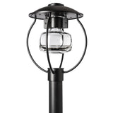 Hubbardton Forge 2022 Coastal Black Clear Glass (ZM) Mason Post Light