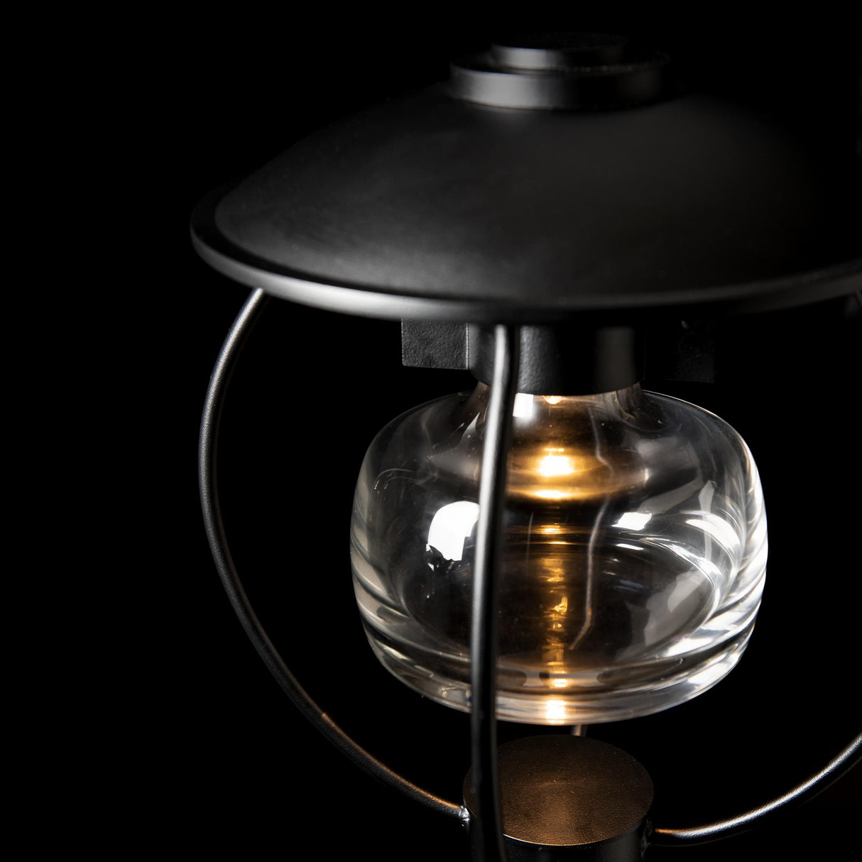 Hubbardton Forge 2022 Coastal Black Clear Glass (ZM) Mason Post Light