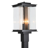 Hubbardton Forge 2021 Coastal Black Translucent Soft Gold Clear Glass (ZM) Kingston Outdoor Post Light