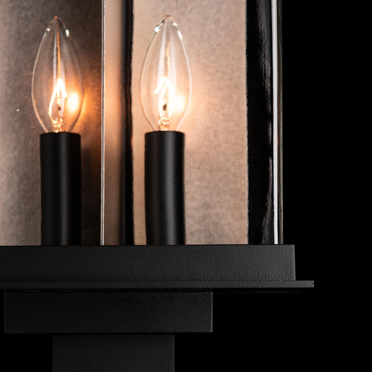 Hubbardton Forge 2021 Coastal Black Translucent Soft Gold Clear Glass (ZM) Kingston Outdoor Post Light