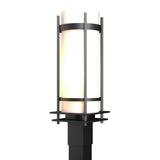 Hubbardton Forge 2002 Coastal Black Opal Glass (GG) Banded Outdoor Post Light