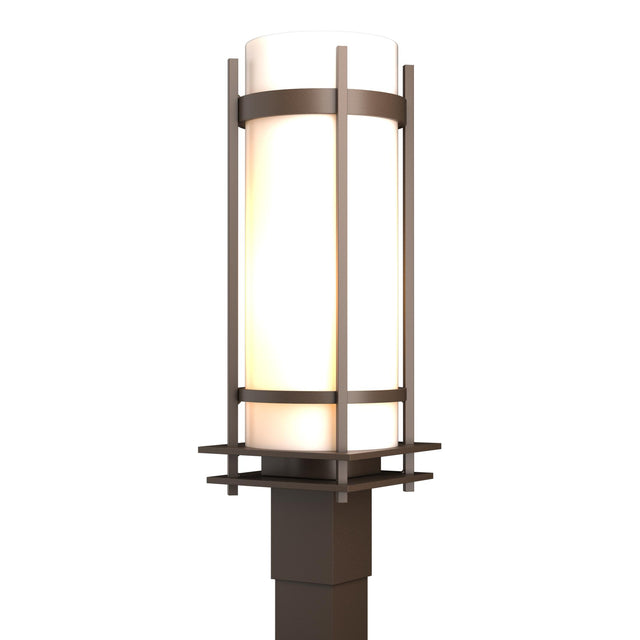 Hubbardton Forge 2002 Coastal Bronze Opal Glass (GG) Banded Outdoor Post Light