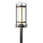 Hubbardton Forge 2020 Coastal Oil Rubbed Bronze Seeded Glass with Opal Diffuser (ZS) Torch Outdoor Post Light