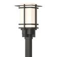 Hubbardton Forge 2007 Coastal Natural Iron Opal Glass (GG) Tourou Outdoor Post Light