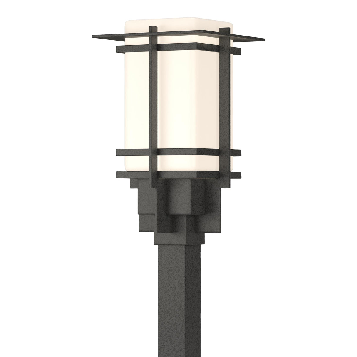 Hubbardton Forge 2007 Coastal Natural Iron Opal Glass (GG) Tourou Outdoor Post Light