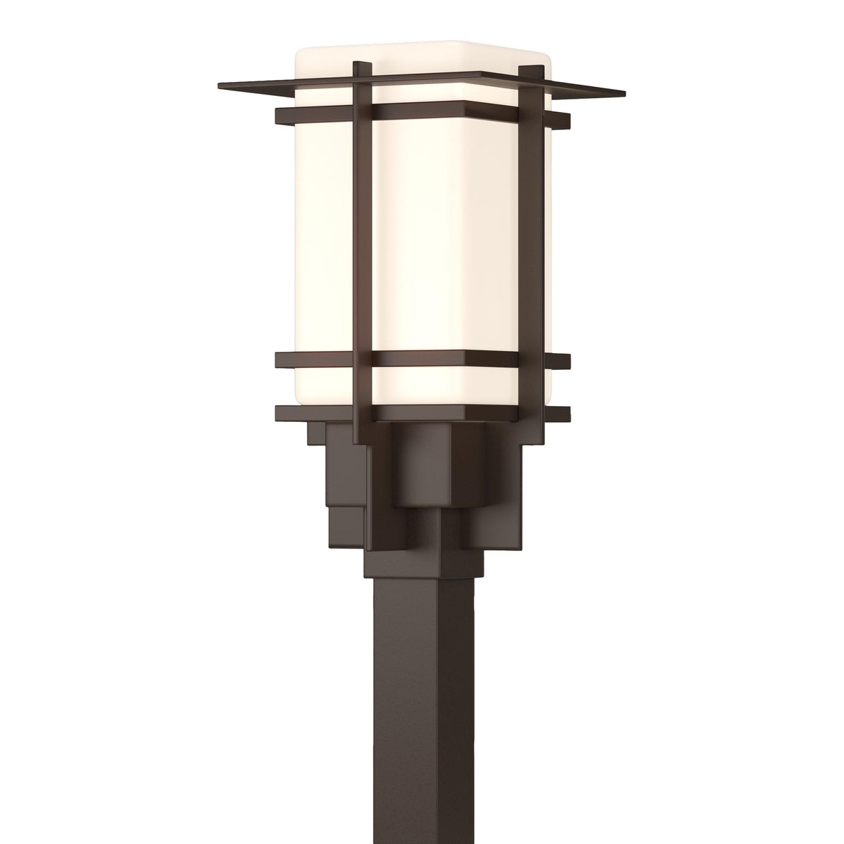 Hubbardton Forge 2007 Coastal Bronze Opal Glass (GG) Tourou Outdoor Post Light