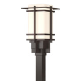 Hubbardton Forge 2007 Coastal Dark Smoke Opal Glass (GG) Tourou Outdoor Post Light