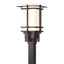 Hubbardton Forge 2007 Coastal Dark Smoke Opal Glass (GG) Tourou Outdoor Post Light