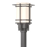 Hubbardton Forge 2007 Coastal Burnished Steel Opal Glass (GG) Tourou Outdoor Post Light