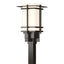 Hubbardton Forge 2007 Coastal Oil Rubbed Bronze Opal Glass (GG) Tourou Outdoor Post Light