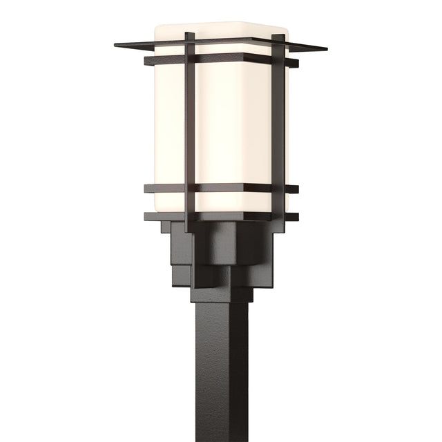 Hubbardton Forge 2007 Coastal Oil Rubbed Bronze Opal Glass (GG) Tourou Outdoor Post Light