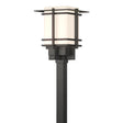 Hubbardton Forge 2004 Coastal Natural Iron Opal Glass (GG) Tourou Large Outdoor Post Light