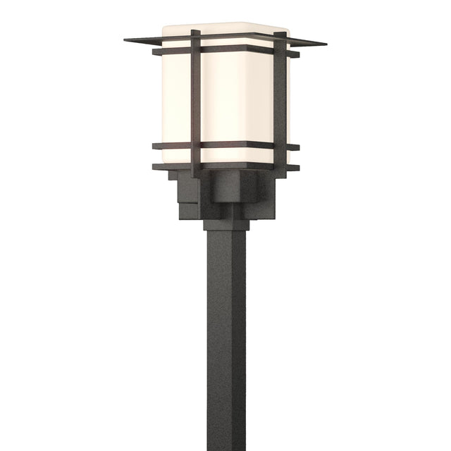 Hubbardton Forge 2004 Coastal Natural Iron Opal Glass (GG) Tourou Large Outdoor Post Light