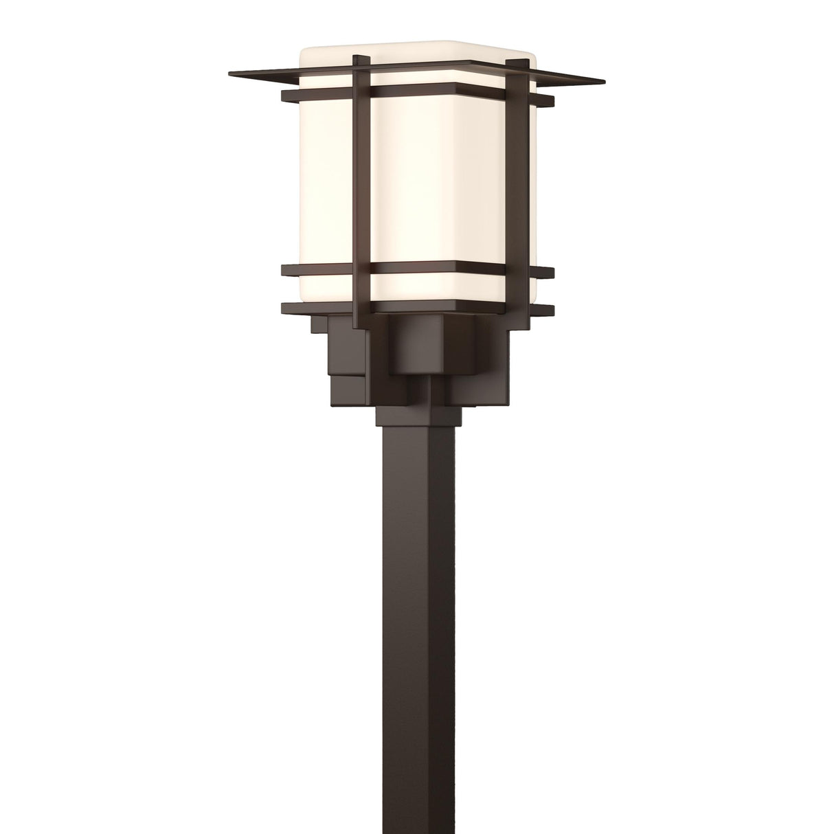 Hubbardton Forge 2004 Coastal Bronze Opal Glass (GG) Tourou Large Outdoor Post Light