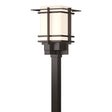 Hubbardton Forge 2004 Coastal Dark Smoke Opal Glass (GG) Tourou Large Outdoor Post Light