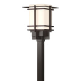Hubbardton Forge 2004 Coastal Dark Smoke Opal Glass (GG) Tourou Large Outdoor Post Light